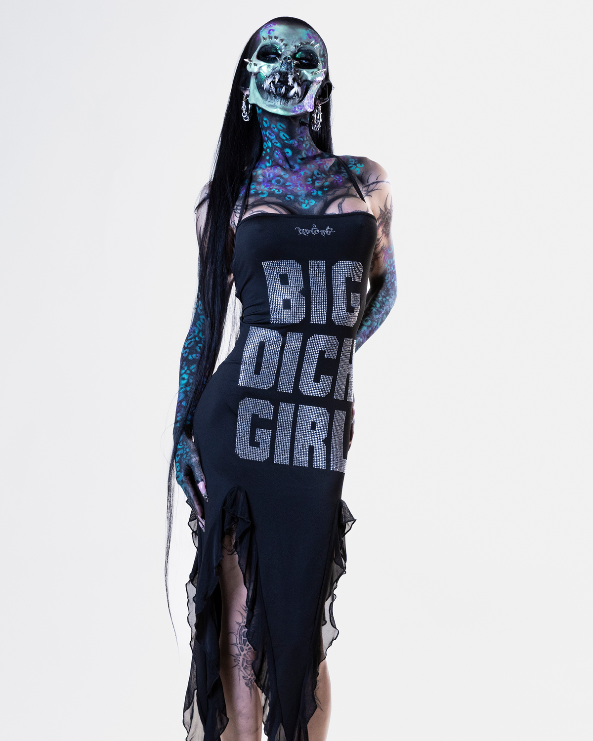 BDG Black Rhinestone Dress Mode13