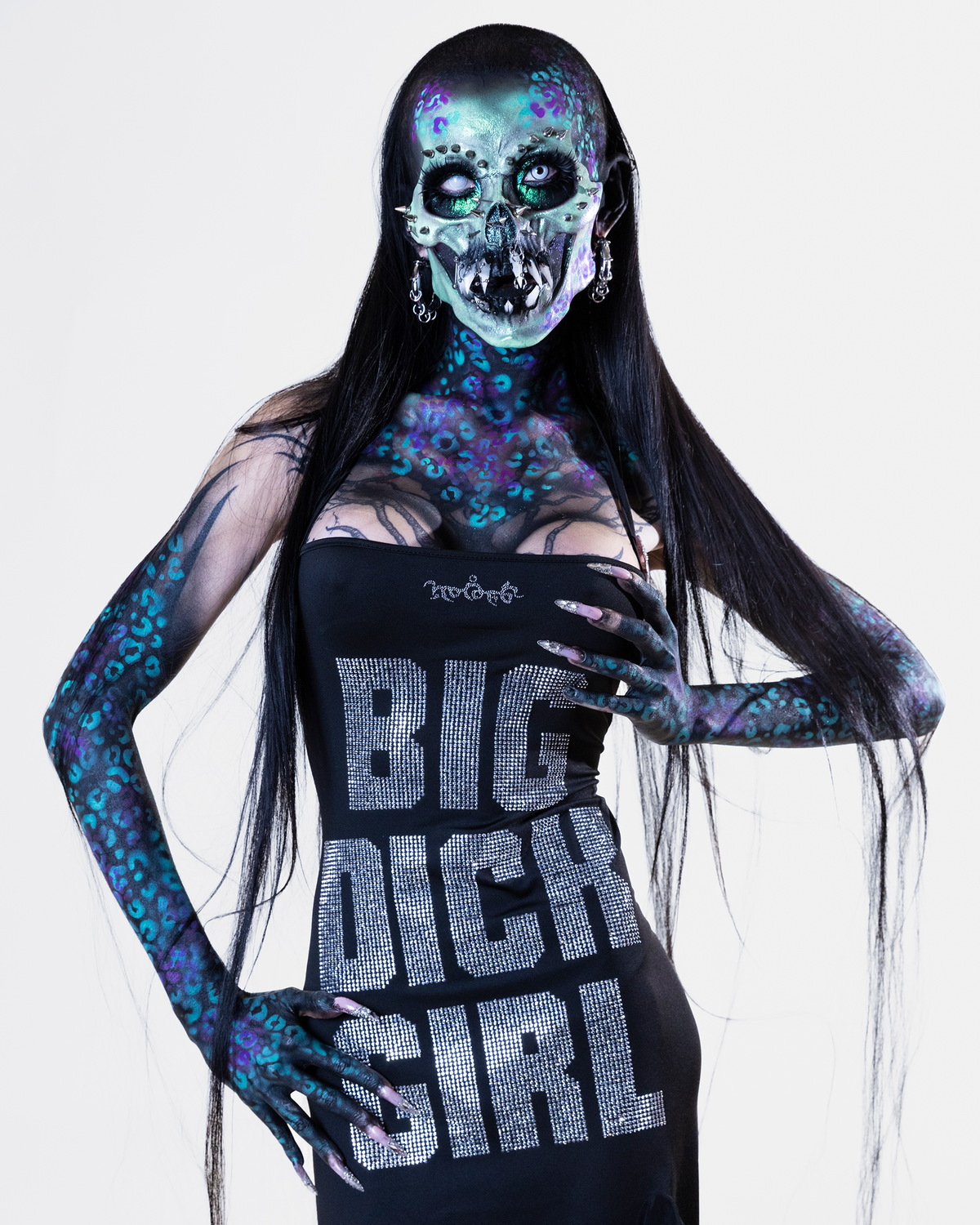 BDG Black Rhinestone Dress Mode