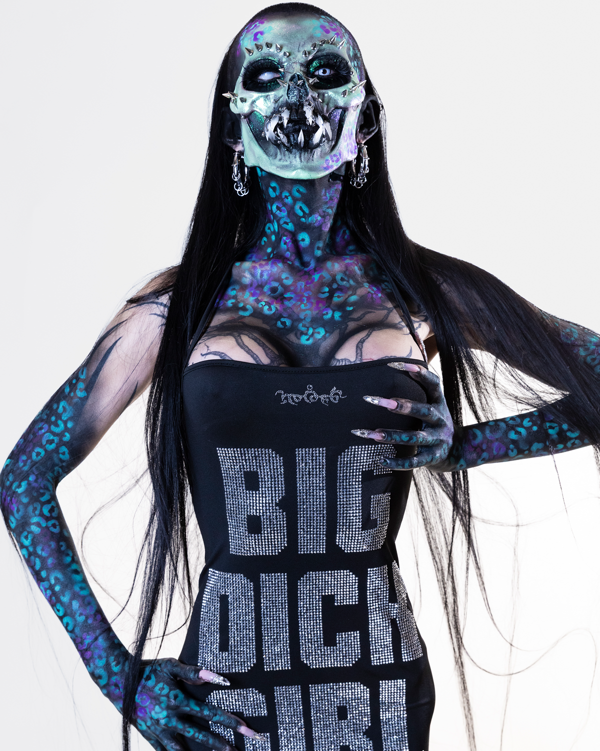 BDG Black Rhinestone Dress Mode
