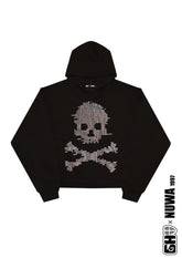 Digi Skull Rhinestone Hoodie Product View