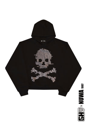 Digi Skull Rhinestone Hoodie Product View