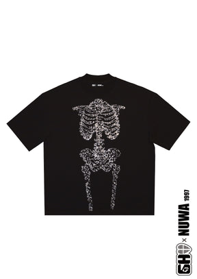 Skeleton Rhinestone Diva T-Shirt Product View