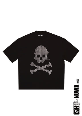 Digi Skull Rhinestone T-Shirt Product View