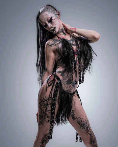 Ancient Desire goat fur bikini