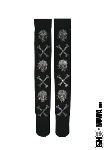 XOXO thigh high socks