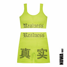 NUWA1997 “Realness” Sports bra top & shorts in Black product view - alternate view