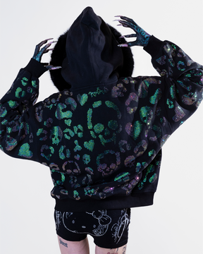 Scene Icon rhinestoned zip jacket & pants set
