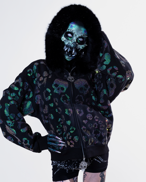 Scene Icon rhinestoned zip jacket & pants set