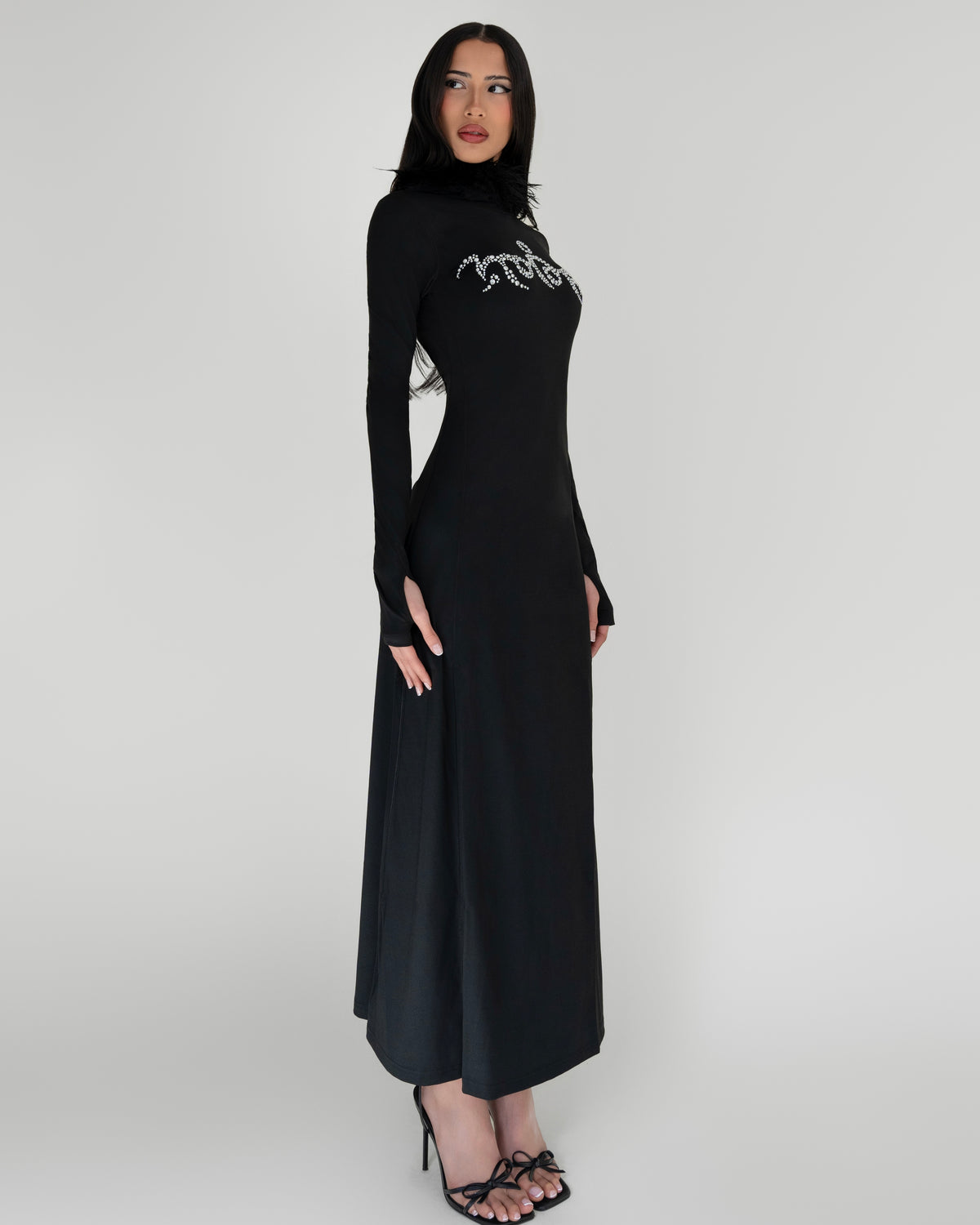 NUWA1997 "War Skin" Maxi Dress product view - alternate view