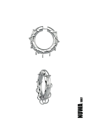 NUWA1997 "Jumbo Hell Trap" Earring in Hell Trap JUMBO earring product view - alternate view