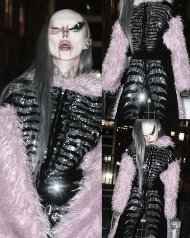 Grey Matter Faux fur Jacket  & Pants