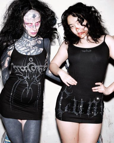 Backless ultra mini dress