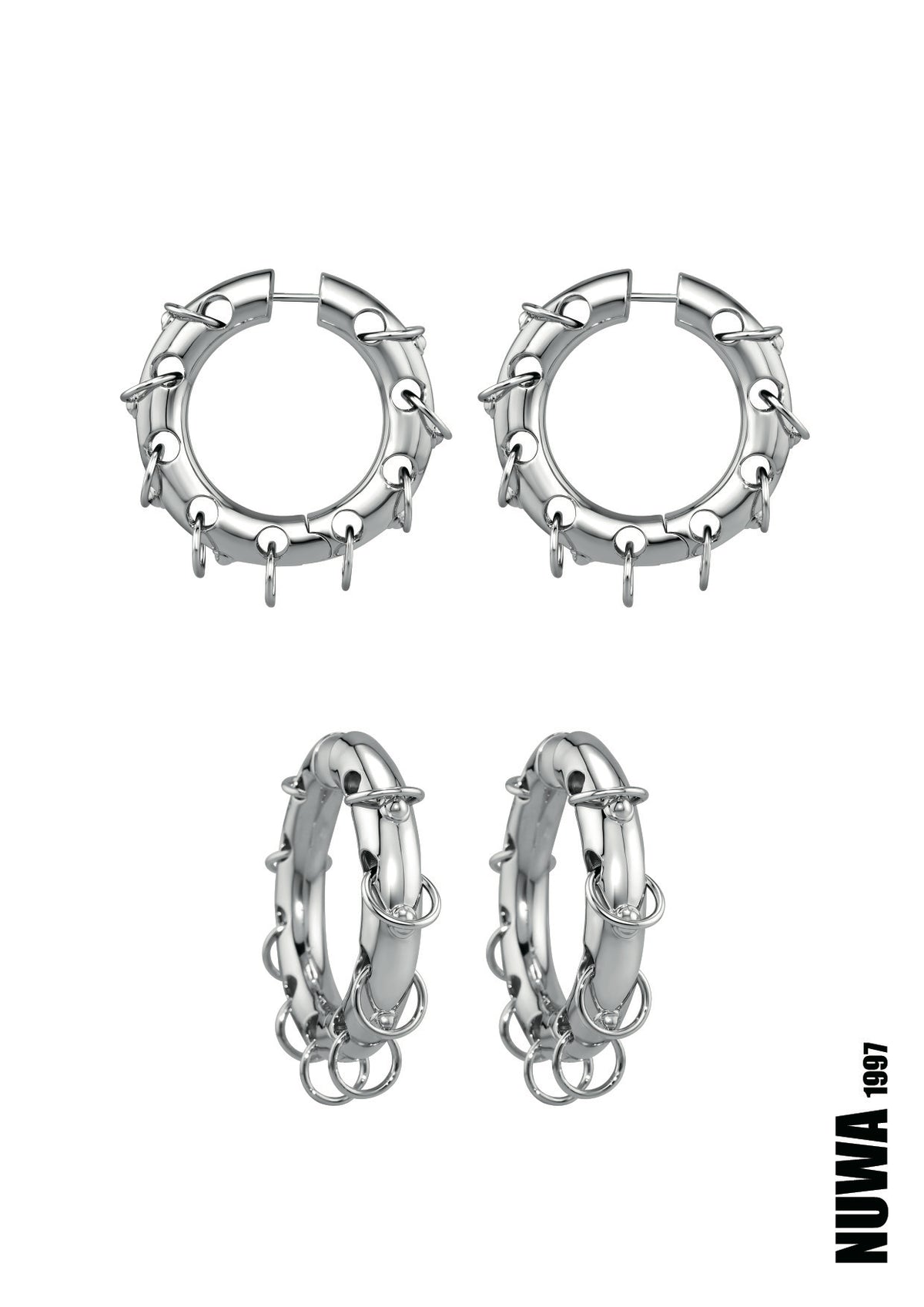 NUWA1997 "Jumbo Hell Trap" Earring in Hell Trap JUMBO earring product view