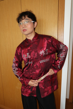 NUWA1997 Marcelo Wang X Nuwa1997 traditional Chinese style 唐装Shirt top in baddest-bitch product view - alternate view