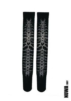 NUWA1997 Sigil Rhinestone armor thigh high socks stocking product view