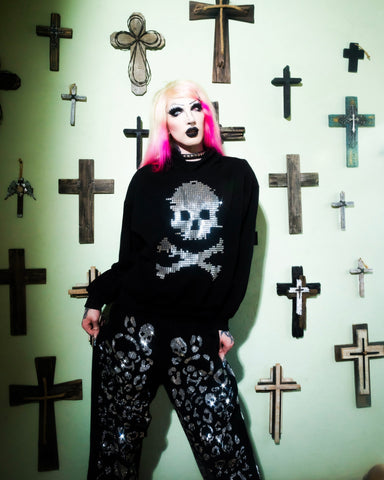 Digi skull hoodie