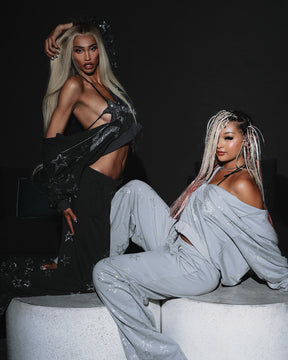 NUWA1997 Kerri Colby “All Star” hoodie & pants set in deep-gray product view - alternate view