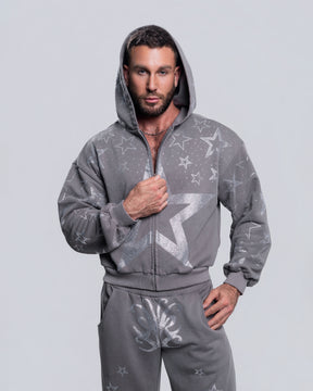 NUWA1997 Kerri Colby “All Star” hoodie & pants set in deep-gray product view - alternate view
