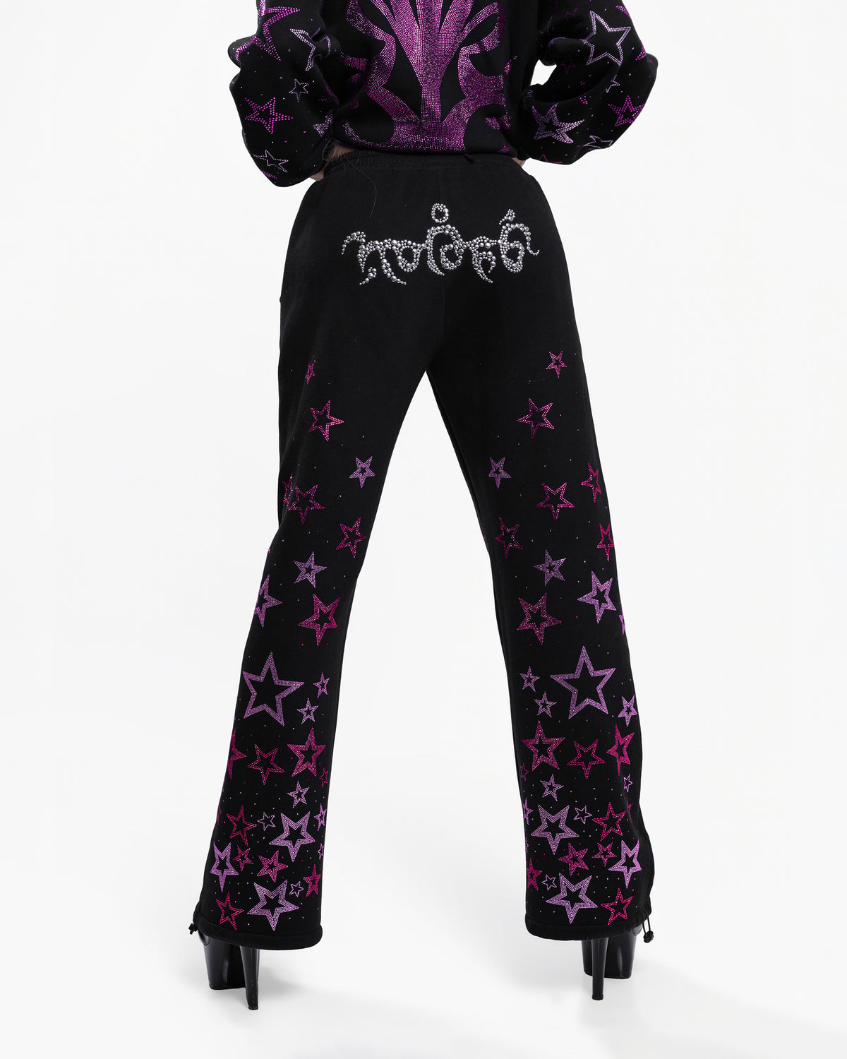 NUWA1997 Kerri Colby “All Star” hoodie & pants set in deep-gray product view - alternate view