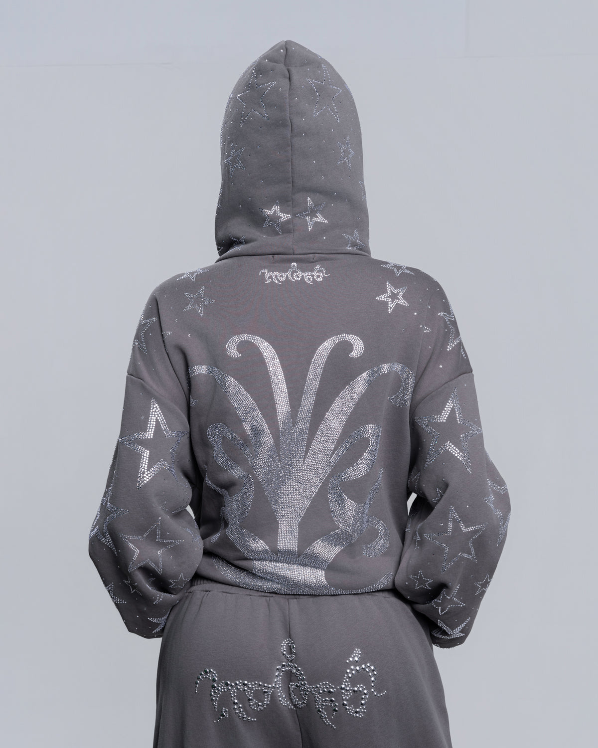NUWA1997 Kerri Colby “All Star” hoodie & pants set in deep-gray product view - alternate view