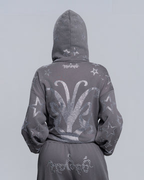 NUWA1997 Kerri Colby “All Star” hoodie & pants set in deep-gray product view - alternate view
