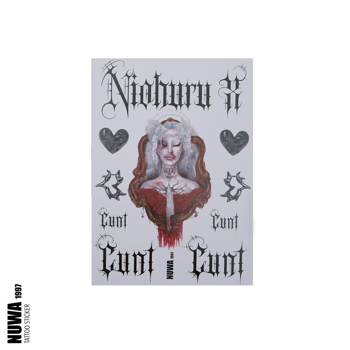 NUWA1997 Niohuru Tattoo Stickers fashion piece product view - alternate view