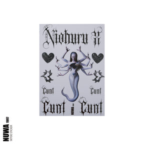 NUWA1997 Niohuru Tattoo Stickers fashion piece product view - alternate view