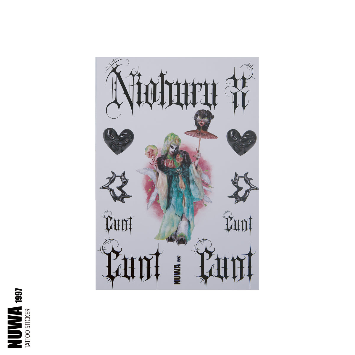 NUWA1997 Niohuru Tattoo Stickers fashion piece product view - alternate view