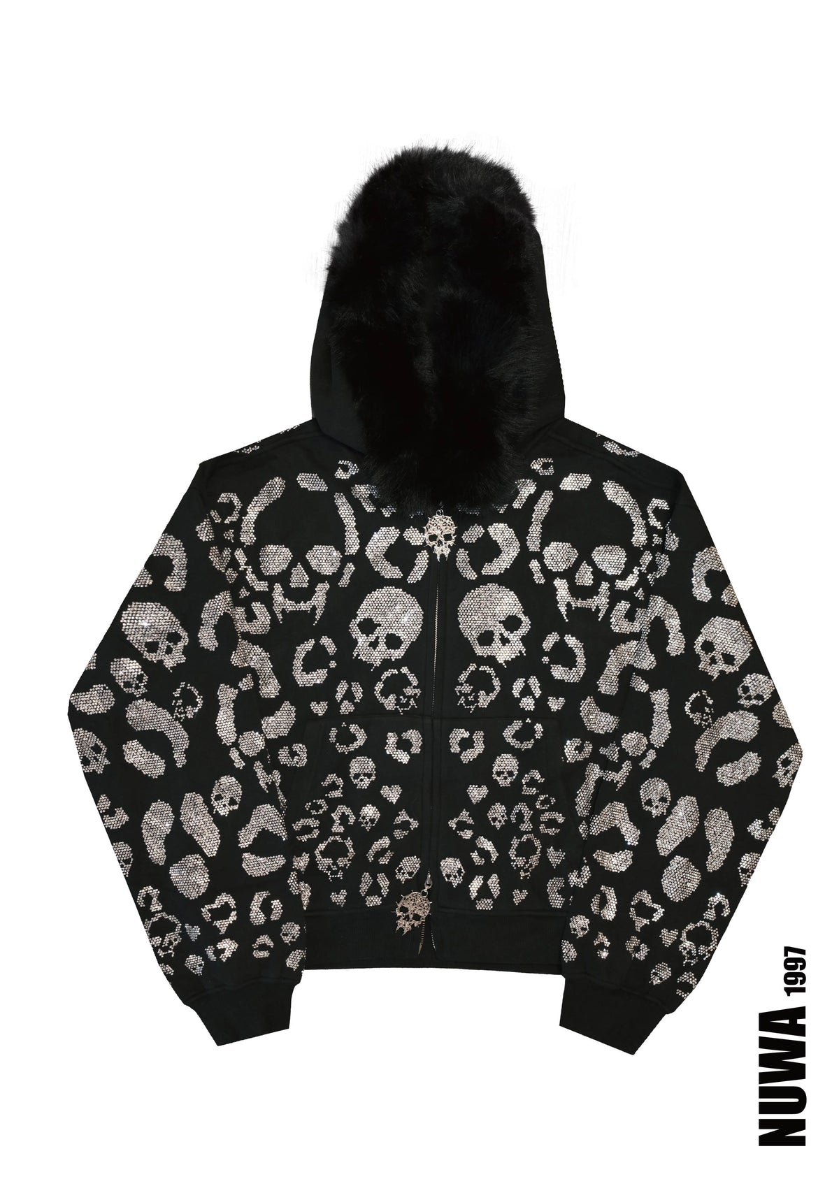 Scene queen Rhinestone hoodie & pants set