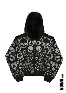 Scene queen Rhinestone hoodie & pants set