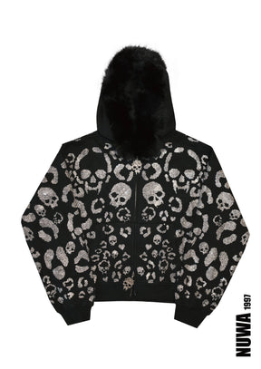 Scene queen Rhinestone hoodie & pants set