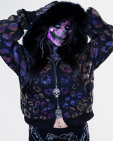 Scene Icon rhinestoned zip jacket & pants set