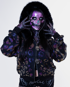 Scene Icon rhinestoned zip jacket & pants set