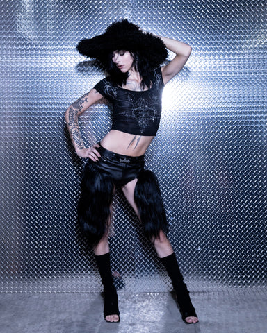 "Coven" faux fur hat