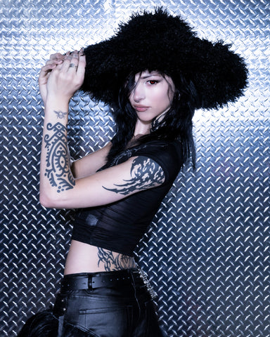 "Coven" faux fur hat