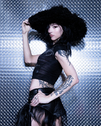 "Coven" faux fur hat