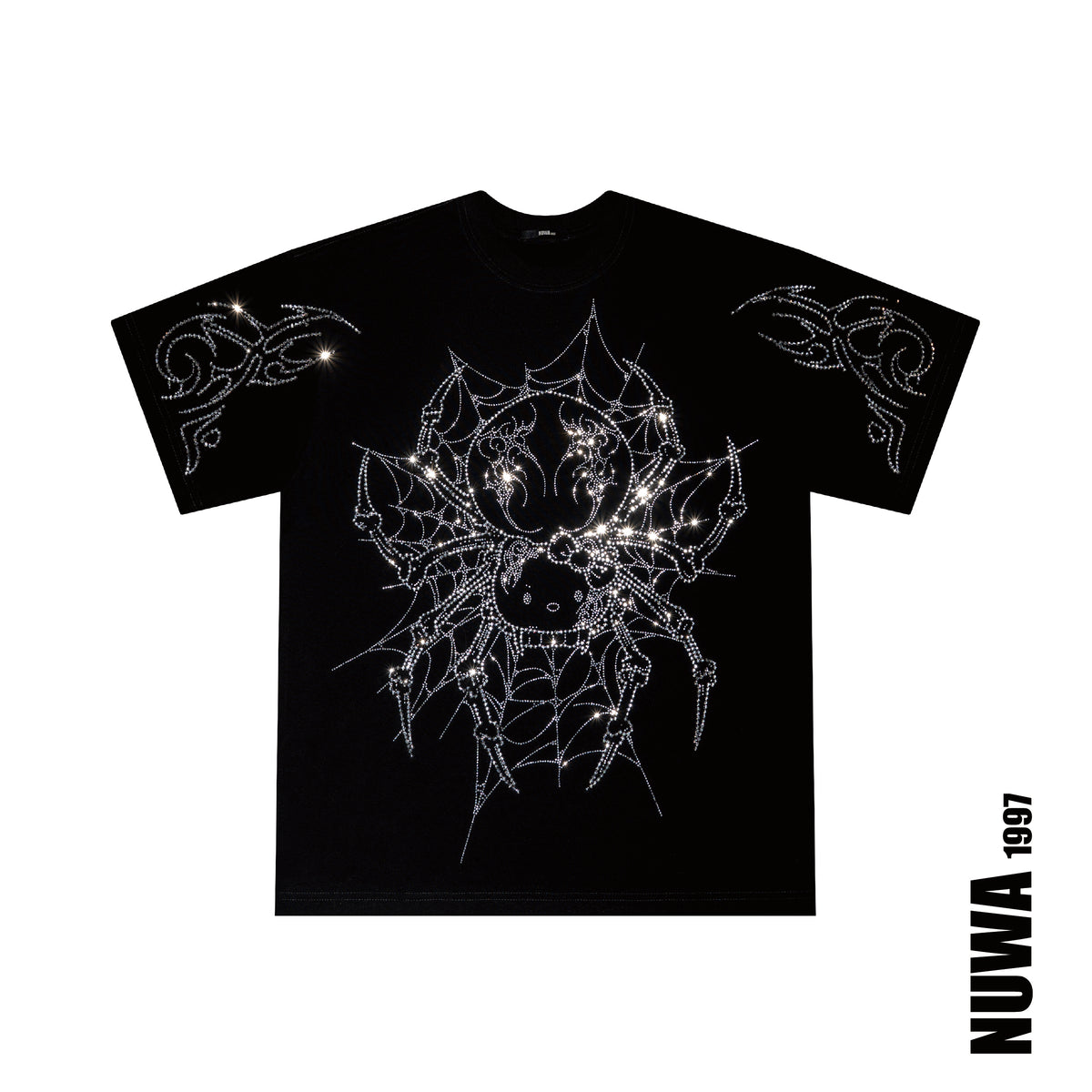 Arachnio Oversized Rhinestoned Tee