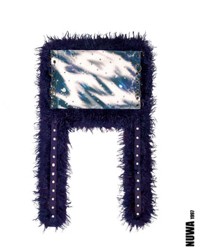 NUWA1997 Hoso faux fur skirt in green product view - alternate view