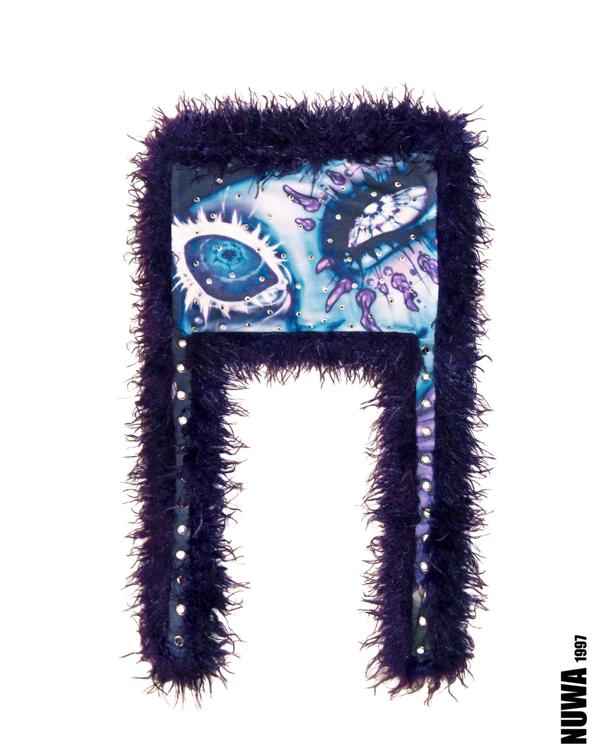 NUWA1997 Hoso faux fur skirt in green product view - alternate view