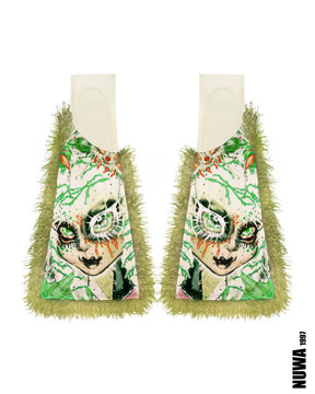 NUWA1997 Hoso leg warmers in Green product view