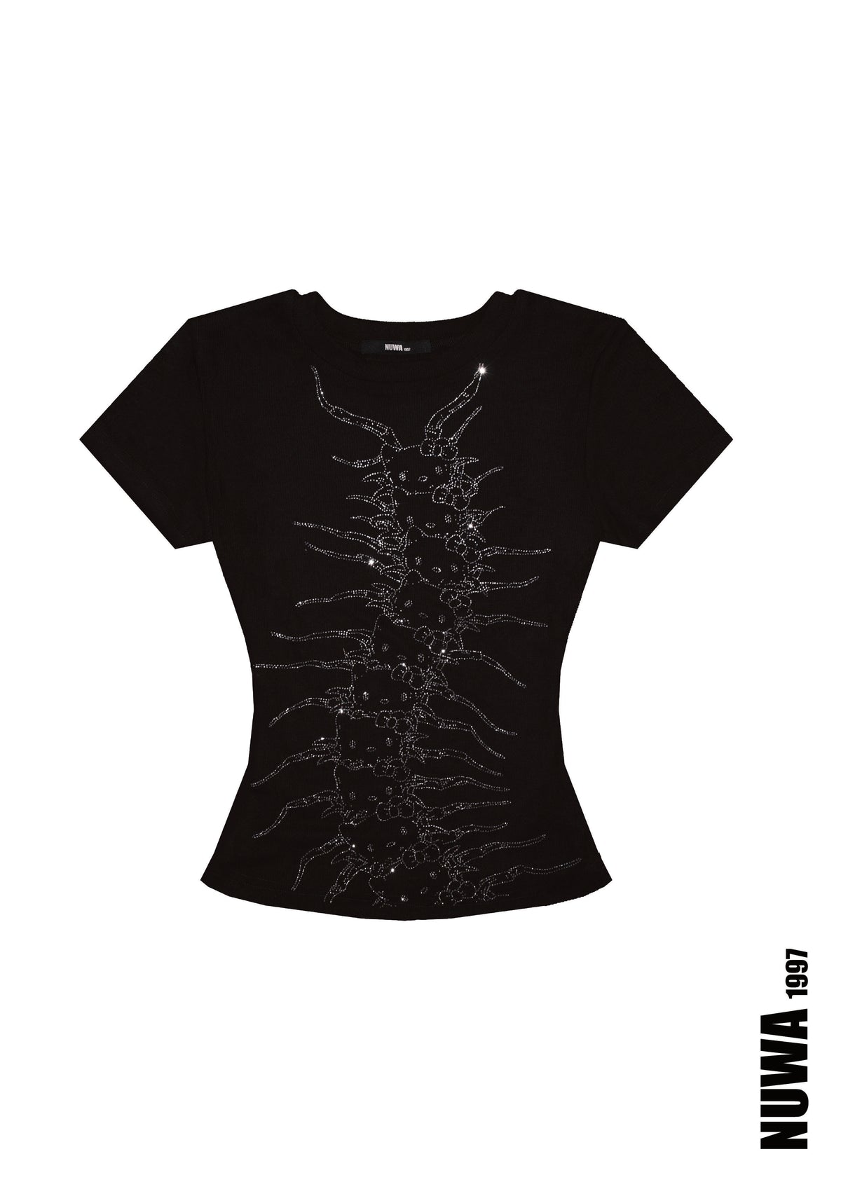 Arachnio Rhinestoned Baby Tee