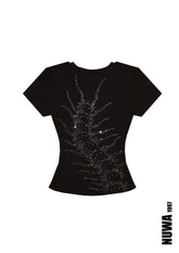 Arachnio Rhinestoned Baby Tee