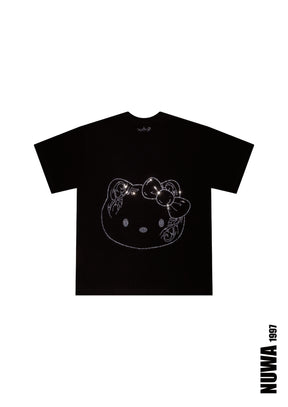 Arachnio Oversized Rhinestoned Tee
