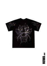 Arachnio Oversized Rhinestoned Tee