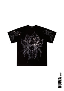 Arachnio Oversized Rhinestoned Tee