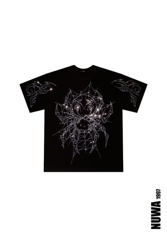 Arachnio Oversized Rhinestoned Tee