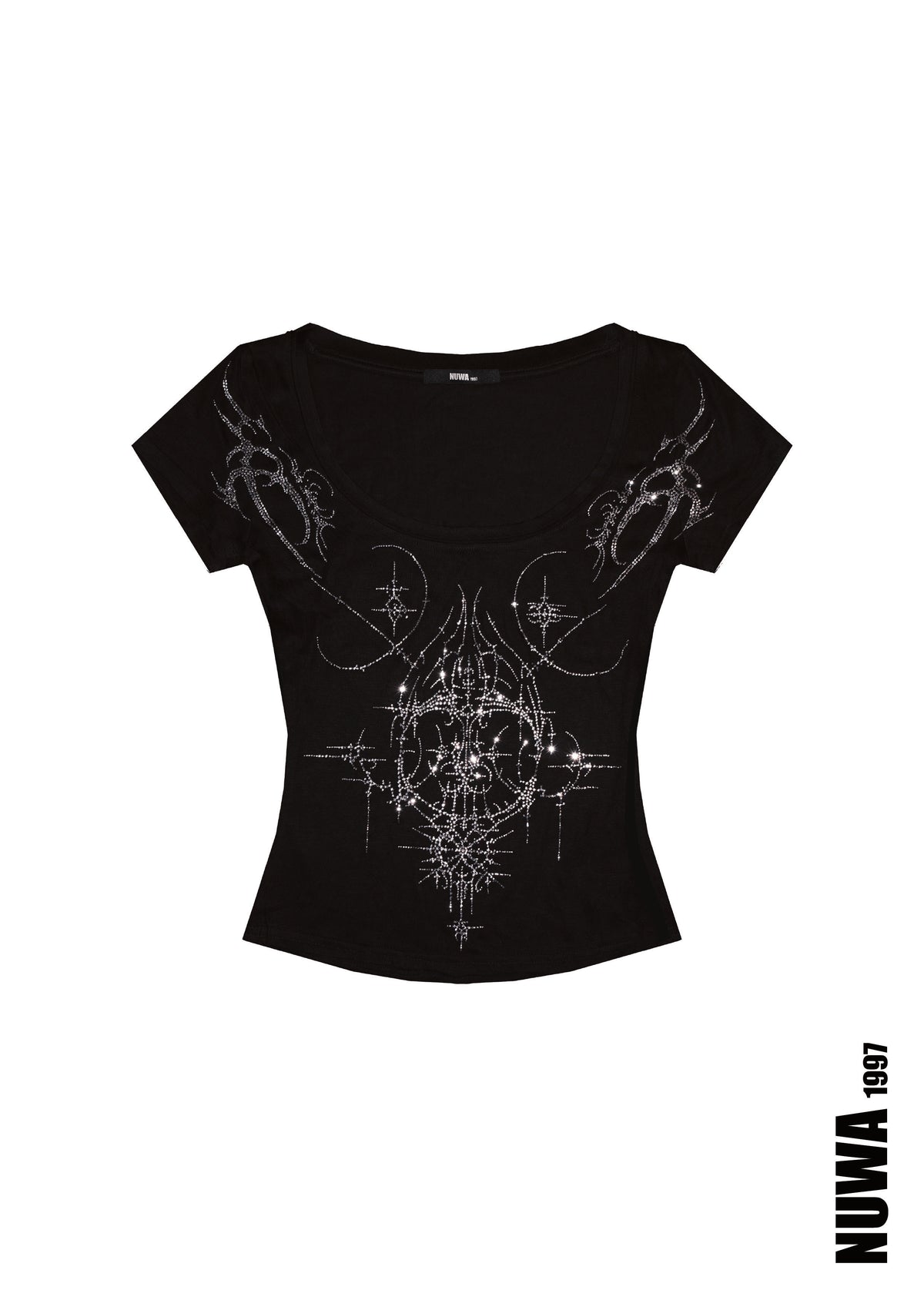 Rhinestone Tattoo baby tee