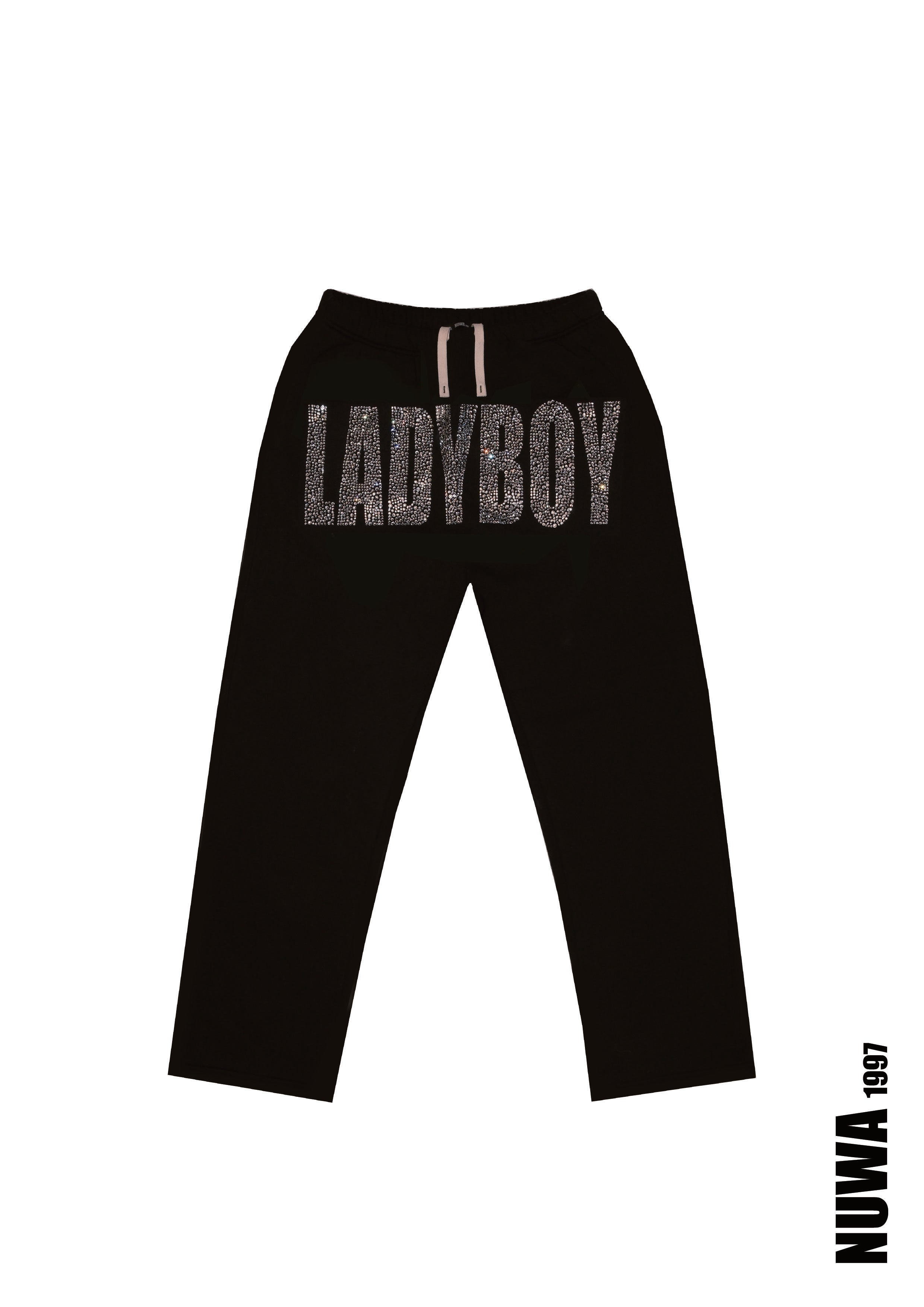 NUWA1997 “LADYB0Y” sweatpants in Rhinestone product view