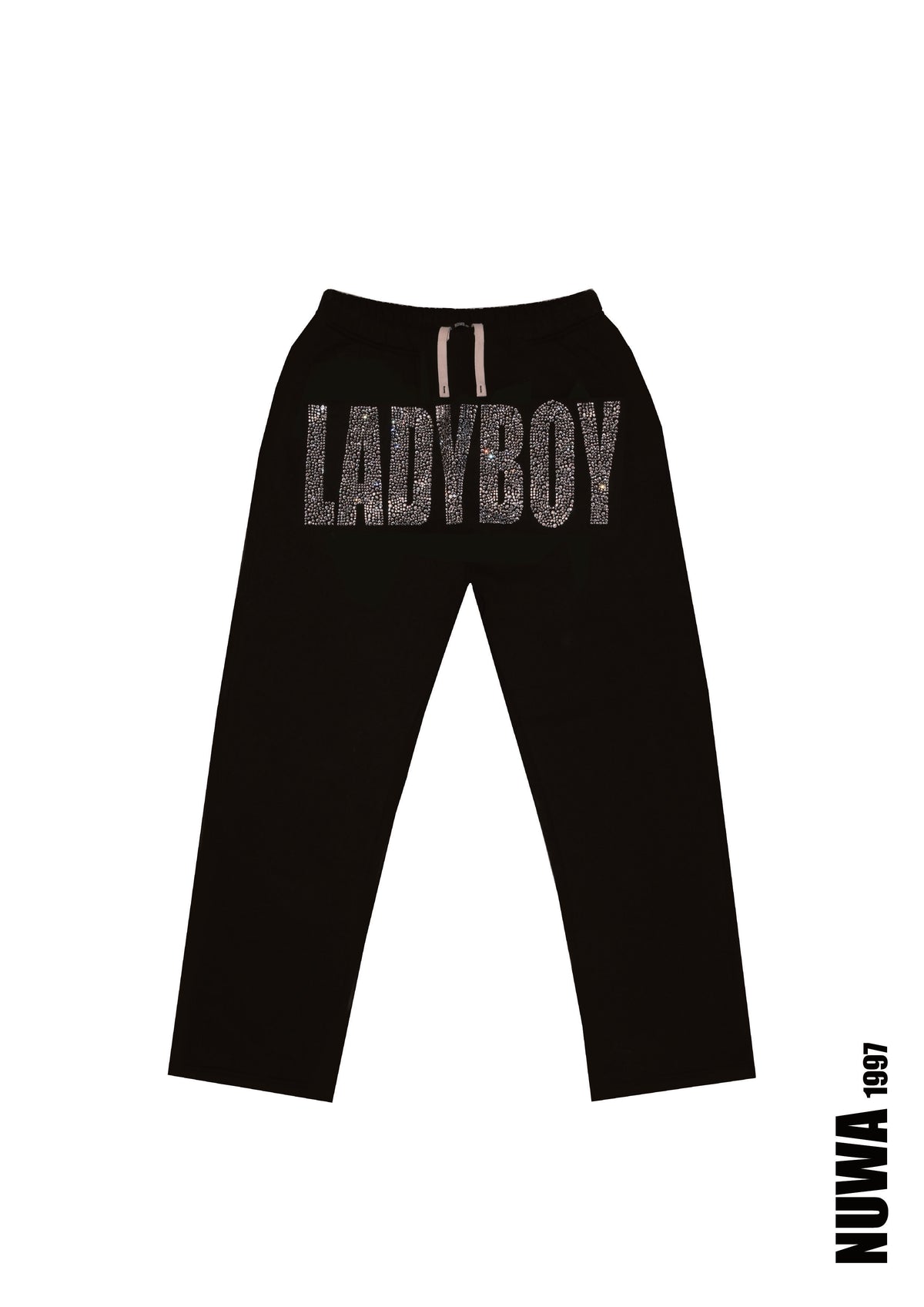 NUWA1997 “LADYB0Y” sweatpants in Rhinestone product view