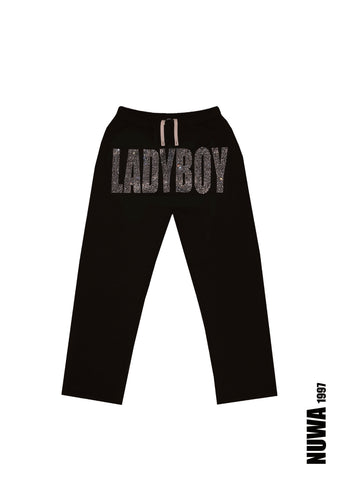 NUWA1997 “LADYB0Y” sweatpants in Rhinestone product view
